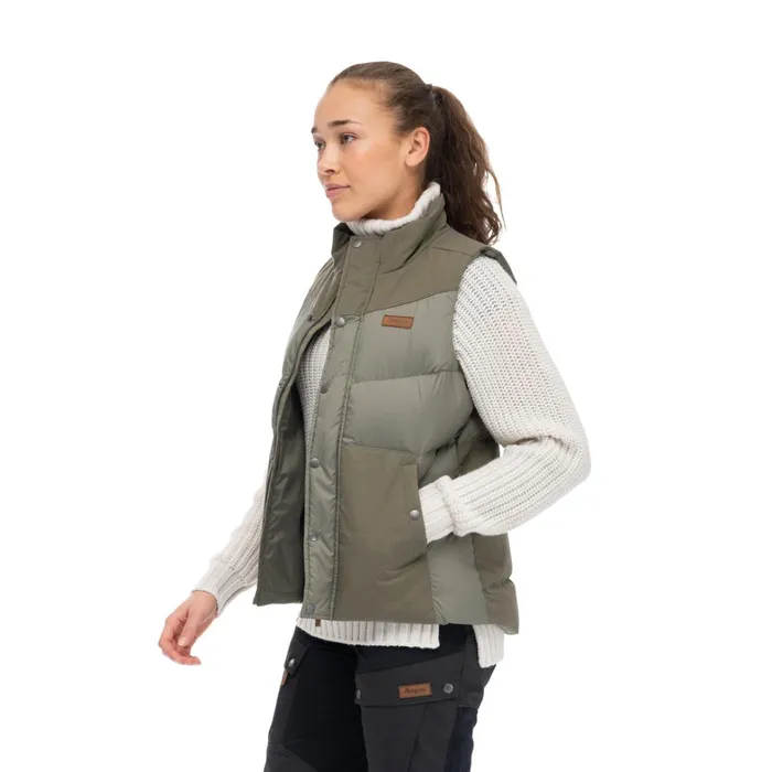 Bergans Of Norway Vests Nordmarka Outdoor Down Vest Green Mud 8211 Women
