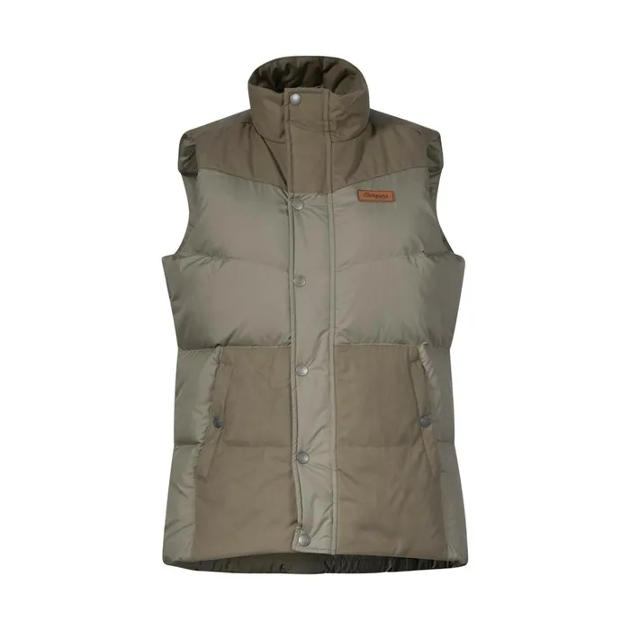 Bergans Of Norway Vests Nordmarka Outdoor Down Vest Green Mud 8211 Women