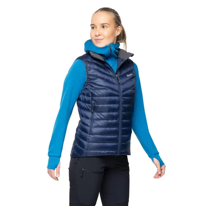Bergans Of Norway Vests Rabot Light Down Vest Navy Blue 8211 Women