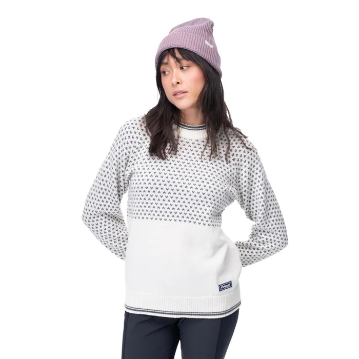 Bergans Of Norway Wool Alvdal Wool Jumper Vanilla White Solid Dark Grey 8211 Women