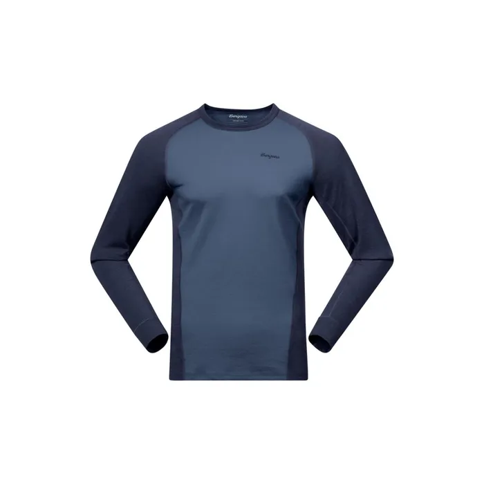 Bergans Of Norway Wool Longsleeved Shirts InnerDual Merino Long Sleeve Granite Blue Navy Blue 8211 Men Bergans Of Norway Wool Longsleeved Shirts InnerDual Merino Long Sleeve Granite Blue Navy Blue 8211 Men