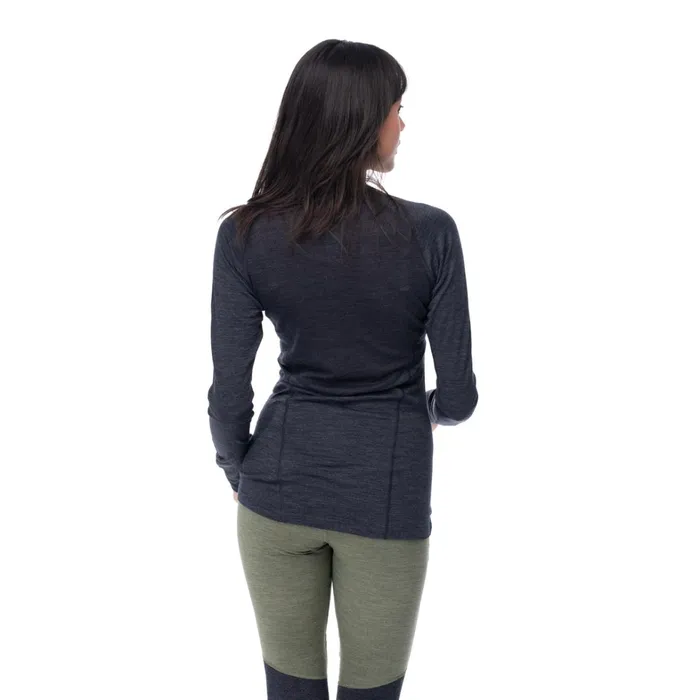 Bergans Of Norway Wool Longsleeved Shirts InnerLight W Long Sleeve Solid Charcoal 8211 Women