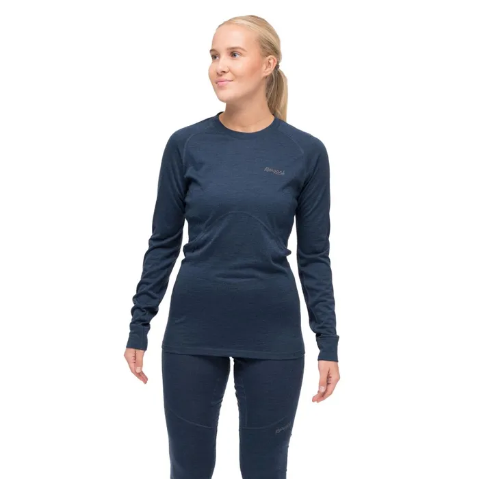 Bergans Of Norway Wool Longsleeved Shirts InnerPure W Long Sleeve Navy Blue 8211 Women Bergans Of Norway Wool Longsleeved Shirts InnerPure W Long Sleeve Navy Blue 8211 Women