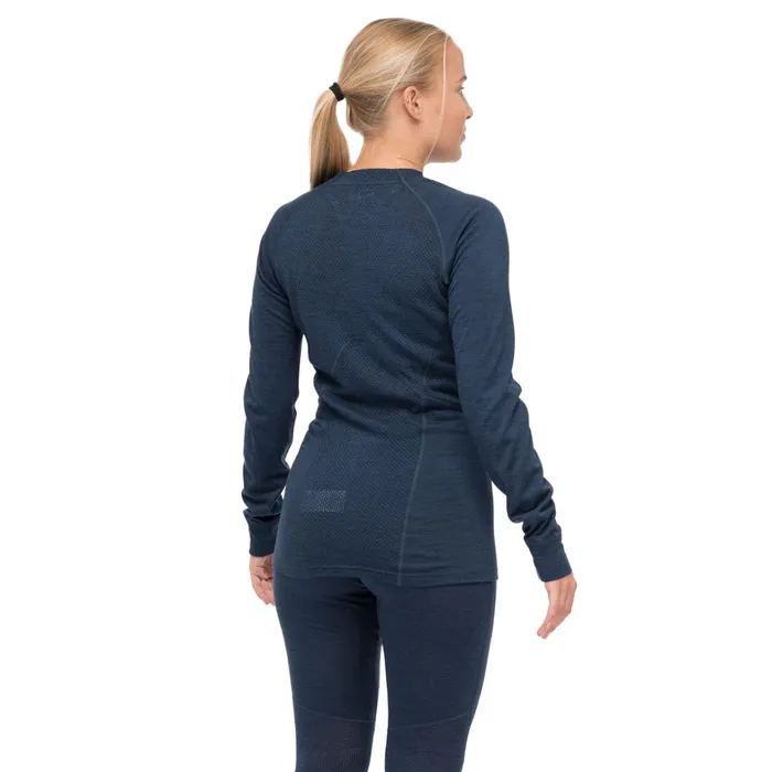 Bergans Of Norway Wool Longsleeved Shirts InnerPure W Long Sleeve Navy Blue 8211 Women