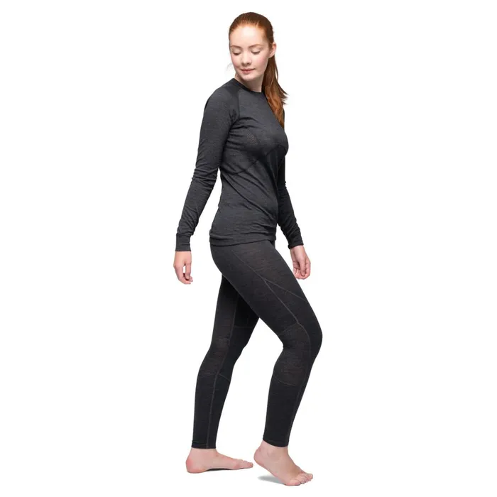 Bergans Of Norway Wool Longsleeved Shirts InnerPure W Long Sleeve Solid Charcoal 8211 Women