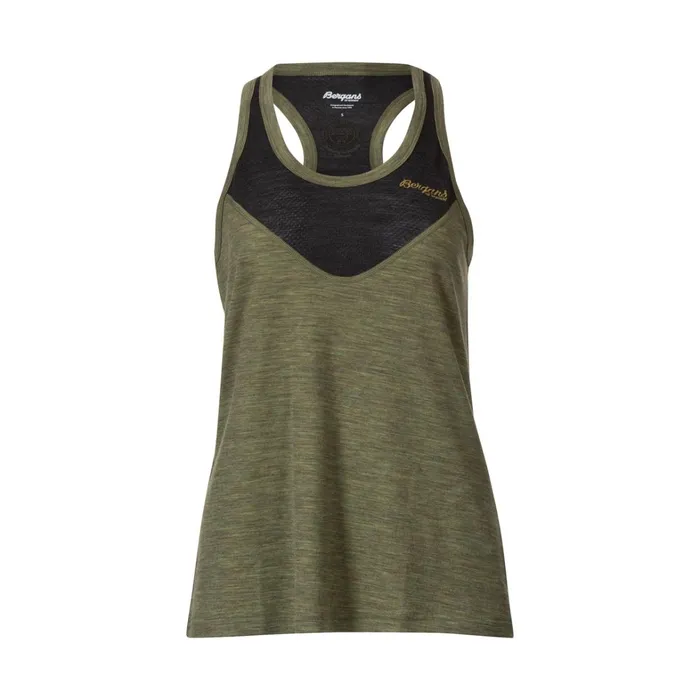 Bergans Of Norway Wool TShirts And Tops InnerLight W Singlet Olive Green 8211 Women