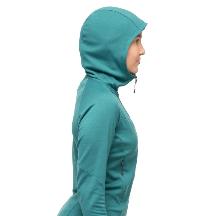 Bergans Of Norway Wool Tind Merino Hood Jacket Malachite Green 8211 Women