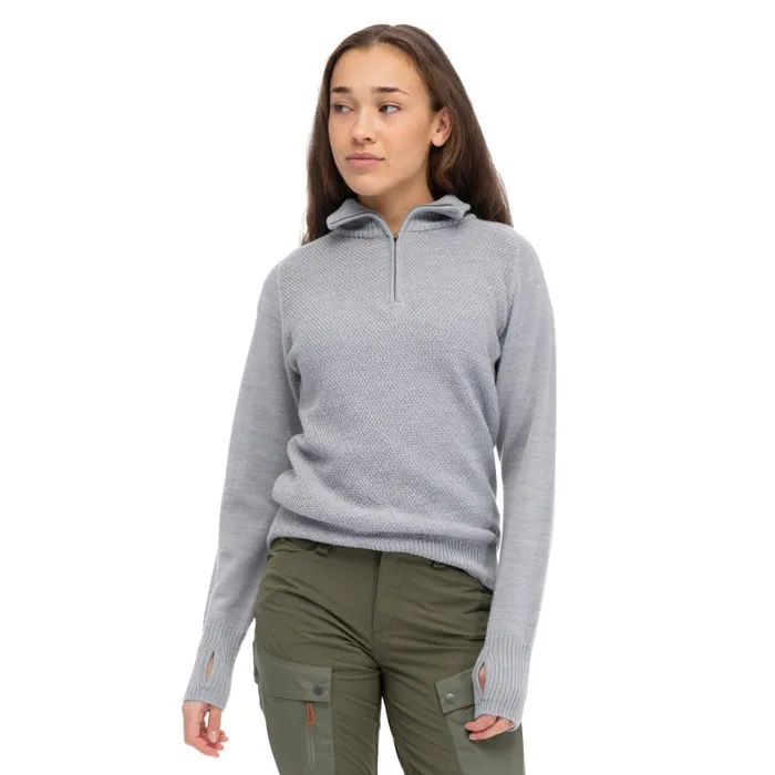 Bergans Of Norway Wool Ulriken Light Merino Jumper Magnesium Grey 8211 Women