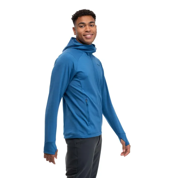 Bergans Of Norway Wool Ulstein Wool Hood Jacket North Sea Blue 8211 Men
