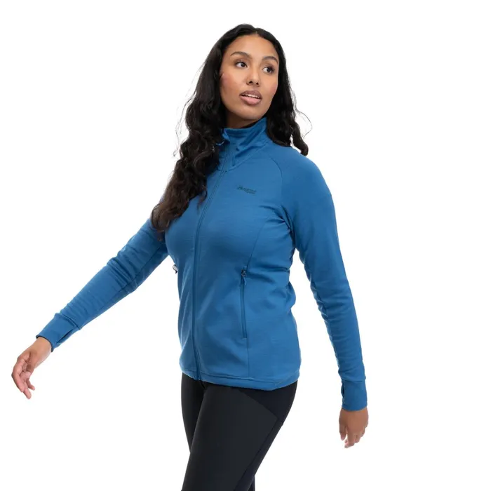 Bergans Of Norway Wool Ulstein Wool W Jacket North Sea Blue 8211 Women