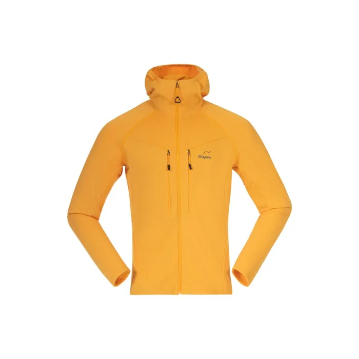 Bergans Of Norway Wool Y Mountainline Wooltech Midlayer Jacket Mango Yellow 8211 Men