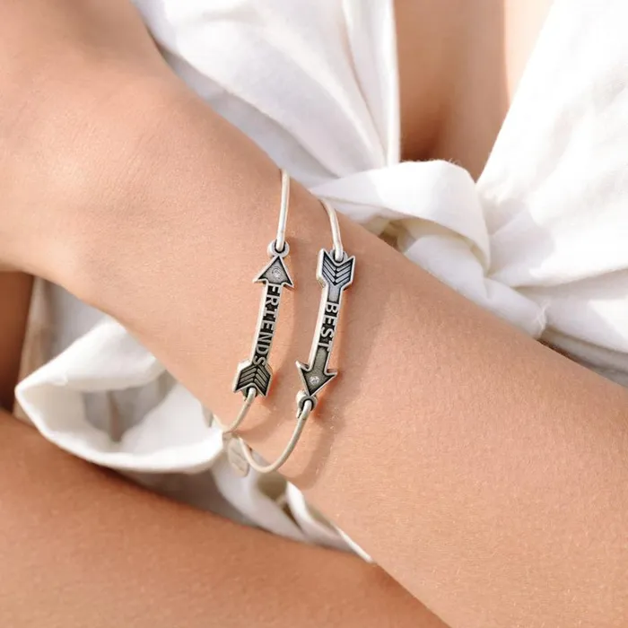 Best Friends Arrow Charm Bangles Set Of 2 Rafaelian Silver Women Alex And Ani Jewelry Sets Best Friends Arrow Charm Bangles Set Of 2 Rafaelian Silver Women Alex And Ani Jewelry Sets
