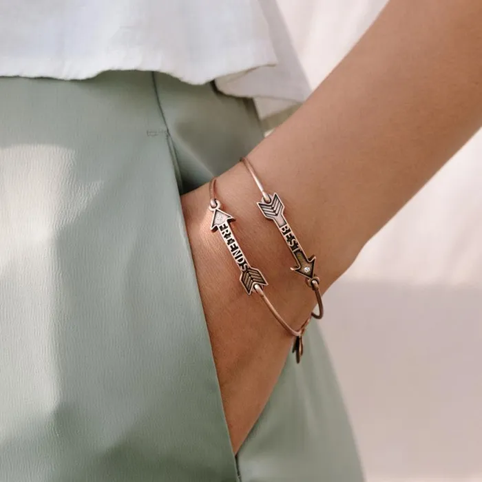 Best Friends Arrow Charm Bangles Set Of 2 Rafaelian Silver Women Alex And Ani Jewelry Sets Best Friends Arrow Charm Bangles Set Of 2 Rafaelian Silver Women Alex And Ani Jewelry Sets