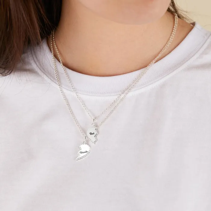 Best Friends Charm Necklace Set Of 2 Silver Women Alex And Ani Necklaces Best Friends Charm Necklace Set Of 2 Silver Women Alex And Ani Necklaces