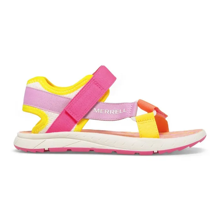 Big Kahuna Web Sandal 20 Pink Multi Kids Merrell Sandals