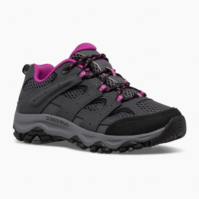 Big Moab 3 Low Lace Shoe Graniteberry Kids Merrell Boots