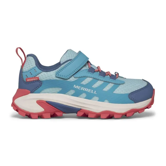 Big Moab Speed 2 Low AC Waterproof Turquoisecoral Kids Merrell Sneakers