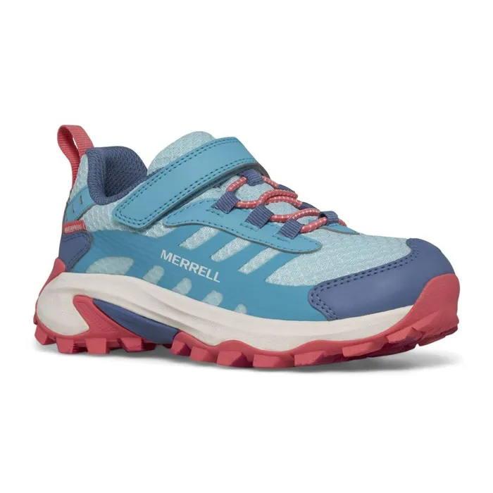 Big Moab Speed 2 Low AC Waterproof Turquoisecoral Kids Merrell Sneakers