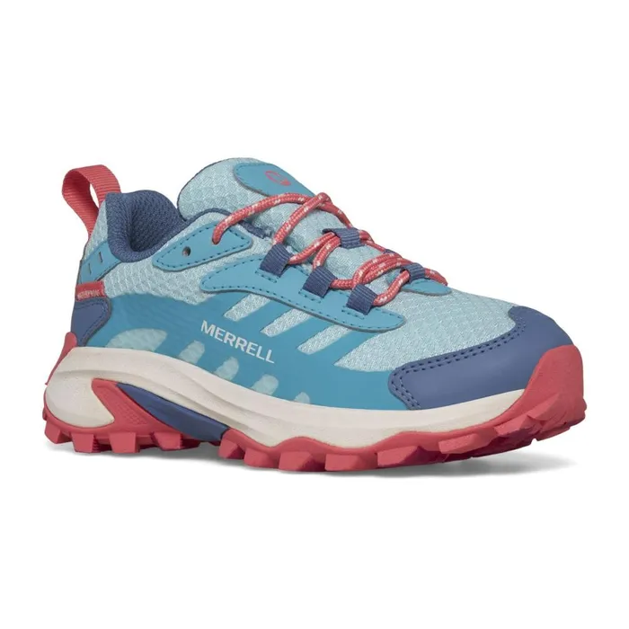 Big Moab Speed 2 Low Waterproof Turquoisecoral Kids Merrell Sneakers