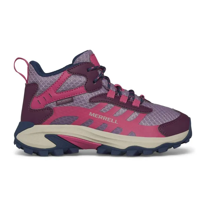 Big Moab Speed 2 Mid Waterproof Berry Kids Merrell Boots
