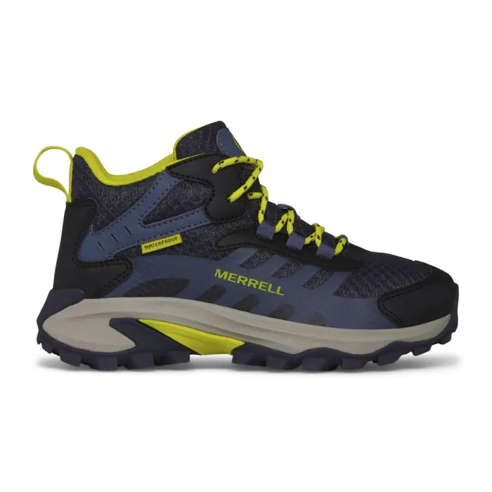 Big Moab Speed 2 Mid Waterproof Navyhi Viz Kids Merrell Boots