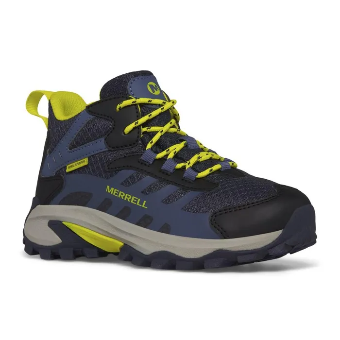 Big Moab Speed 2 Mid Waterproof Navyhi Viz Kids Merrell Boots