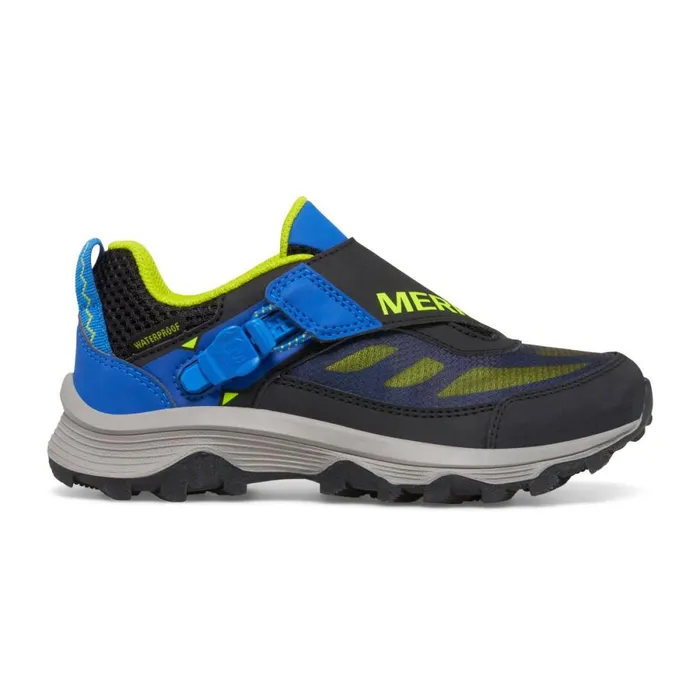 Big Moab Speed Low Ziptrek Waterproof Blackbluelime Kids Merrell Sneakers