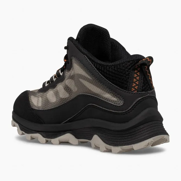 Big Moab Speed Mid Waterproof Black Kids Merrell Boots