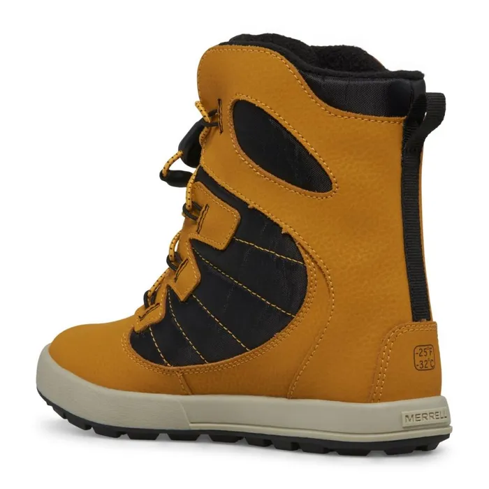 Big Snow Bank 40 Waterproof Boot Wheatblack Kids Merrell Winter Boots