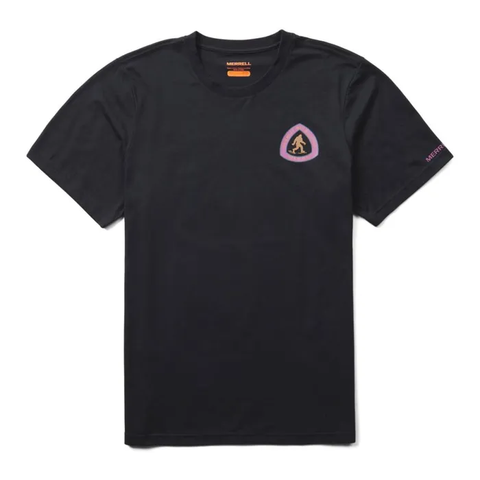 Bigfoot Trail Tee Black Men Merrell Tops