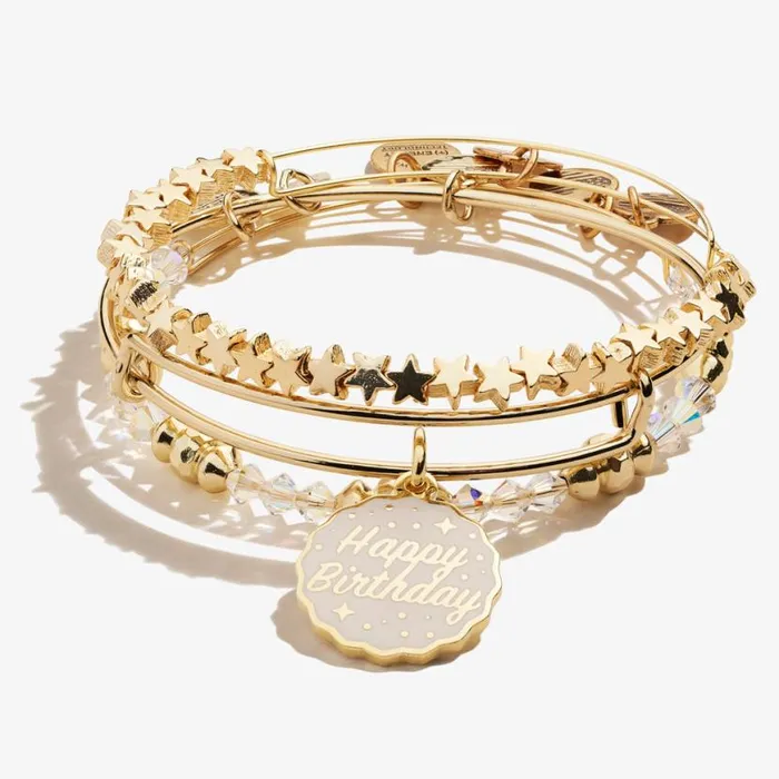 Birthday Gift Box Set Gold Women Alex And Ani Jewelry Sets