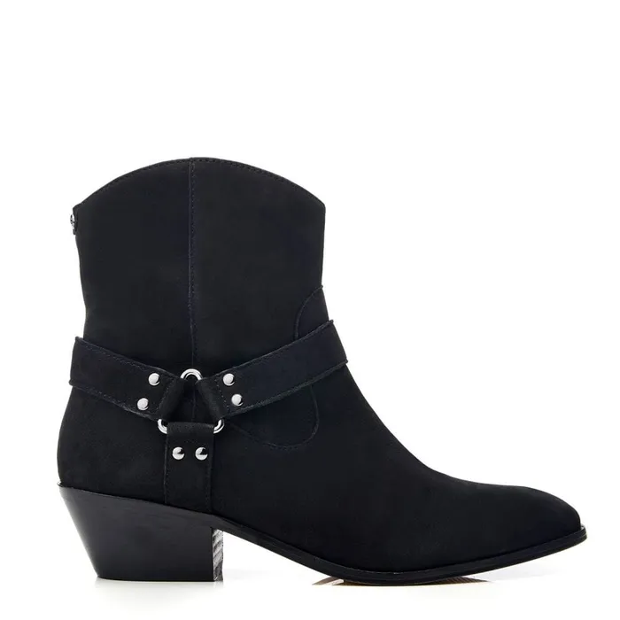 Black Boots Women Moda In Pelle Alexiia Black Nubuck