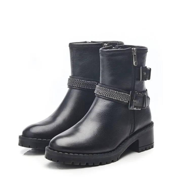 Black Boots Women Moda In Pelle Cataner Black Leather