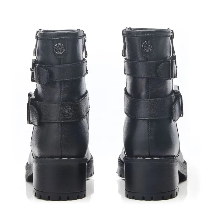 Black Boots Women Moda In Pelle Cataner Black Leather