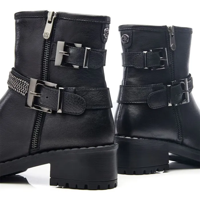 Black Boots Women Moda In Pelle Cataner Black Leather