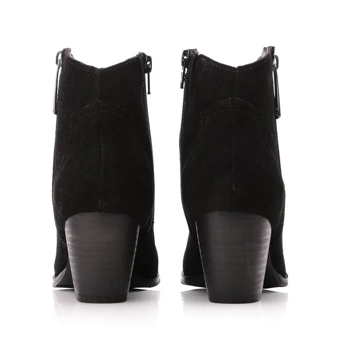 Black Boots Women Moda In Pelle Dania Black Suede