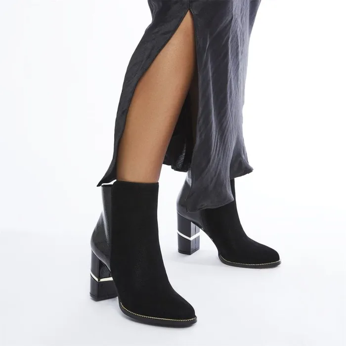 Black Boots Women Moda In Pelle Mirren Black Protauras