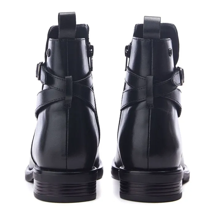 Black Boots Women Moda In Pelle Navres Black Leather