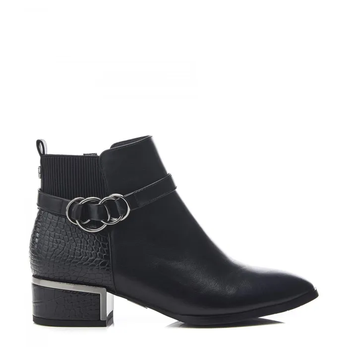 Black Boots Women Moda In Pelle Paras Black Porvair