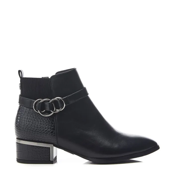 Black Boots Women Moda In Pelle Paras Black Porvair