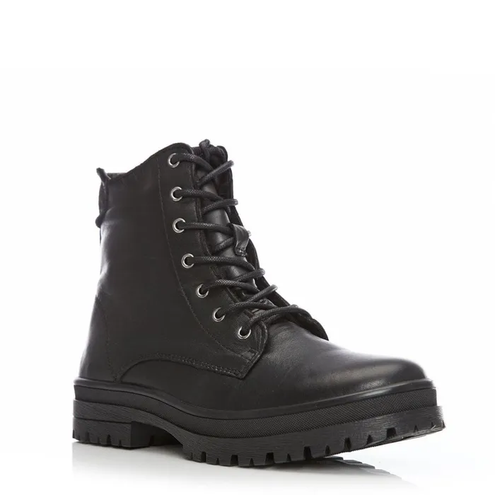 Black Boots Women Moda In Pelle Shoon Sh Irlam Black Leather