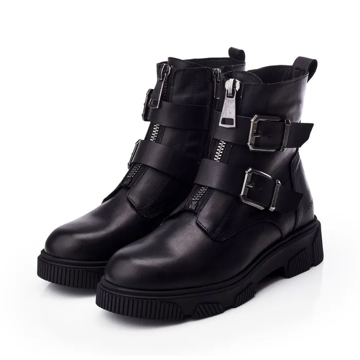 Black Boots Women Moda In Pelle Shoon Sh Soller Black Leather