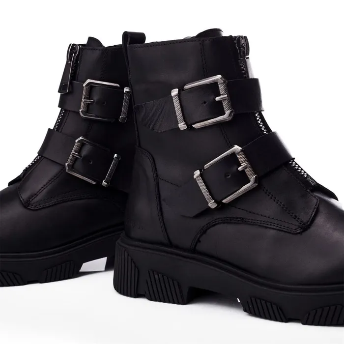 Black Boots Women Moda In Pelle Shoon Sh Soller Black Leather