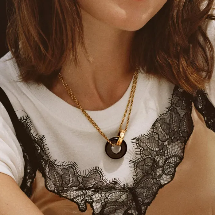 Black Onyx Textured Necklace Stainless Steel Silver Women Alex And Ani Necklaces Black Onyx Textured Necklace Stainless Steel Silver Women Alex And Ani Necklaces