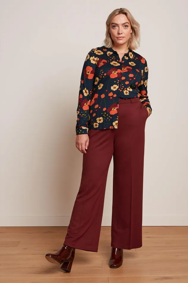 Blouses Women King Louie Blouse Melody Evening Blue 8211 Melody