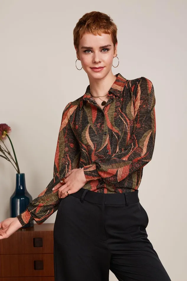 Blouses Women King Louie Carina Blouse Bailey Black 8211 Bailey