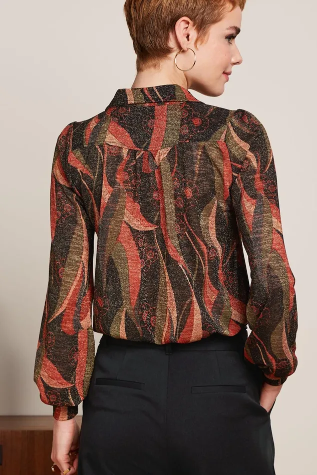 Blouses Women King Louie Carina Blouse Bailey Black 8211 Bailey