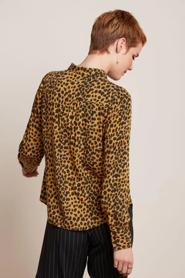 Blouses Women King Louie Ella Blouse Tigre Golden Brown 8211 Tigre