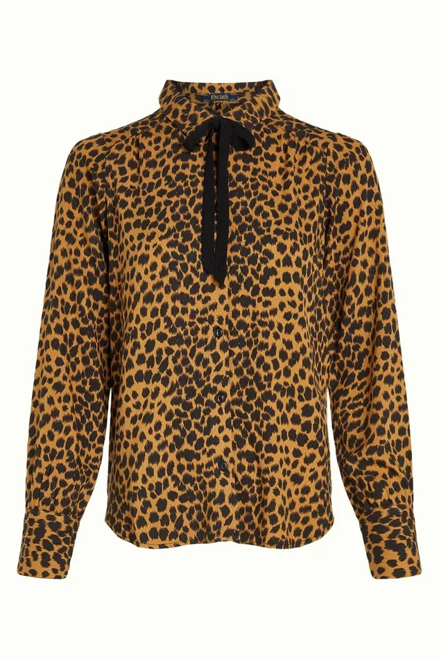 Blouses Women King Louie Ella Blouse Tigre Golden Brown 8211 Tigre