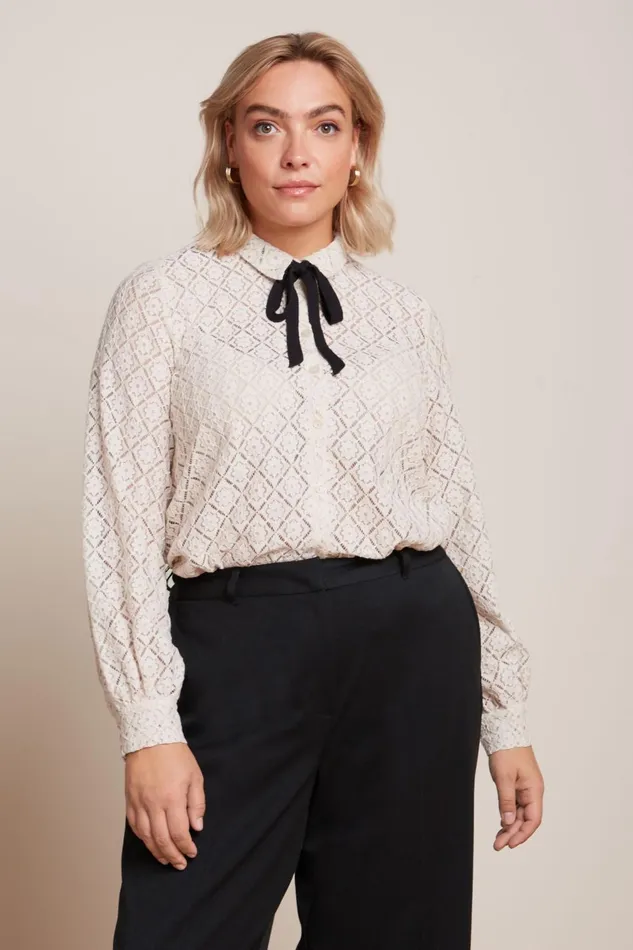 Blouses Women King Louie Maisie Blouse Artiste Lace Ivory 8211 Artiste Lace